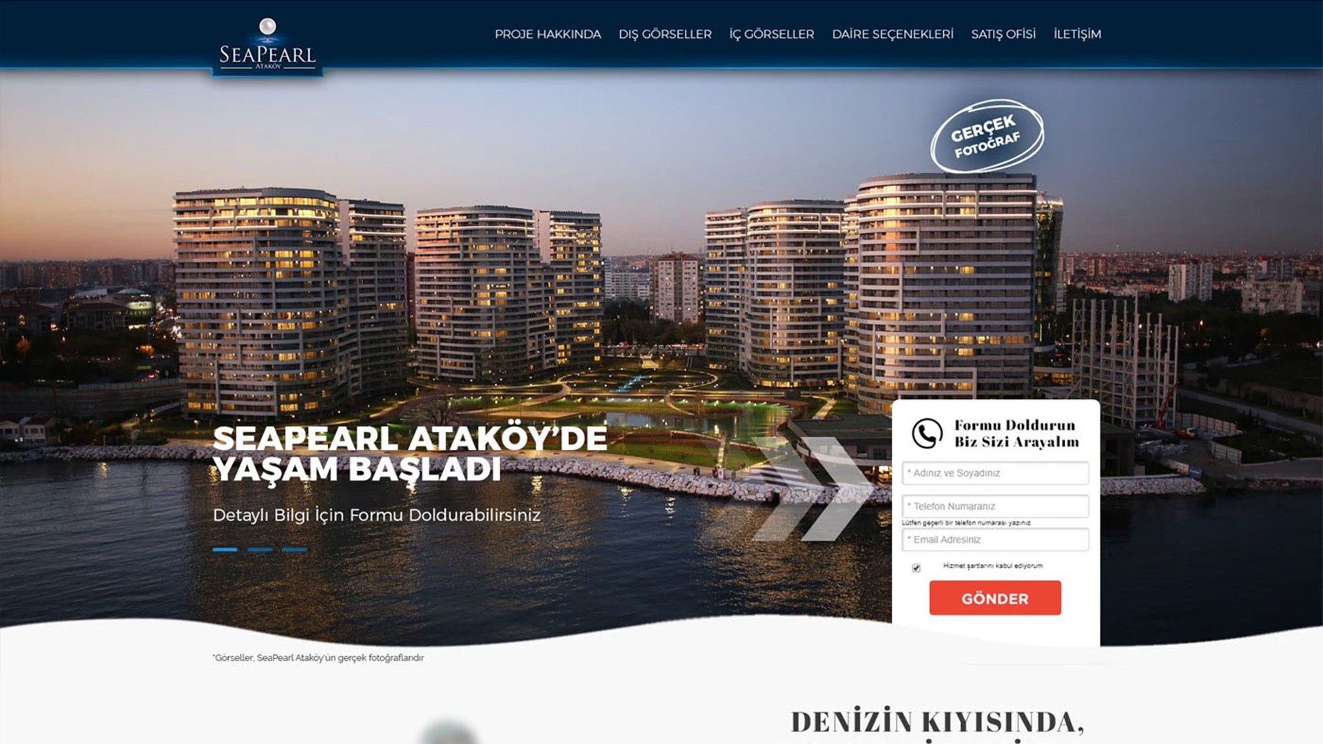SeaPearl Ataköy Landing Page