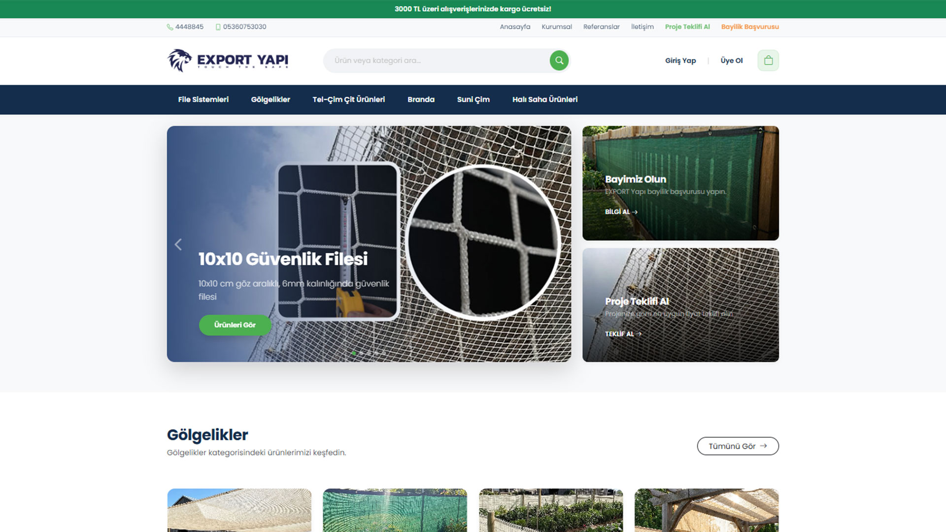 Export Yapı E-ticaret Sitesi
